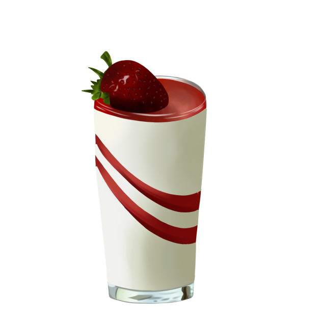 Strawberry milkshake 🥛🍓