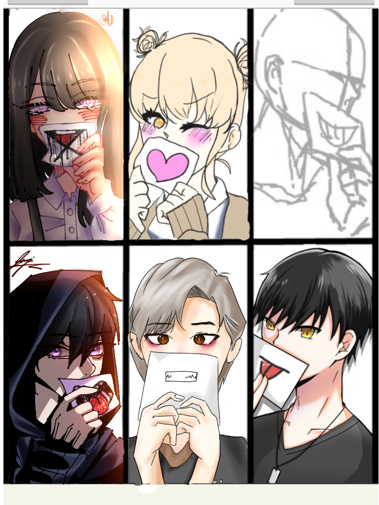 paper mask collab - ibisPaint