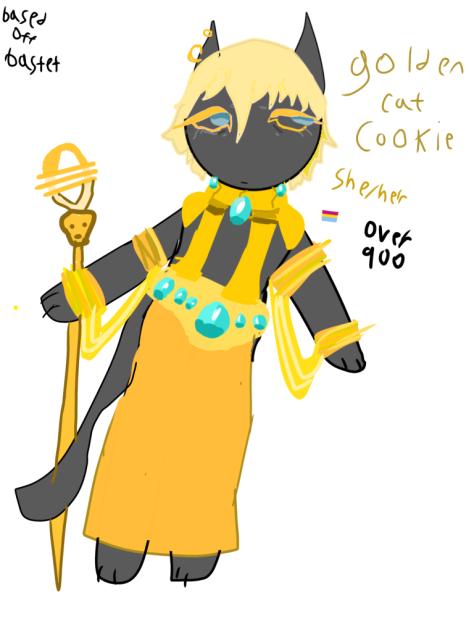 Stupid golden cat cookie💔💔