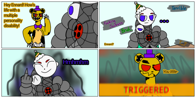 Mini Ennard and Nfb comic
