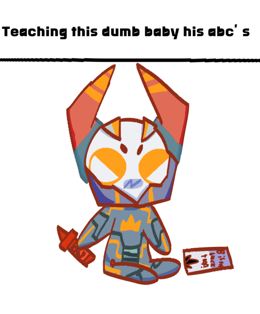 Teaching this dumb baby his abc’s