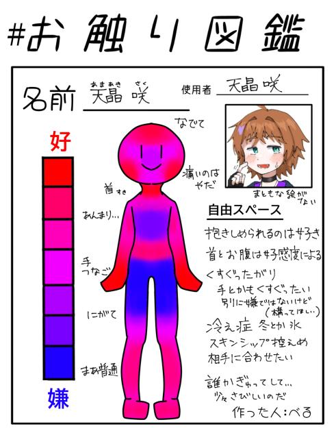 お触り図鑑やってみ…た