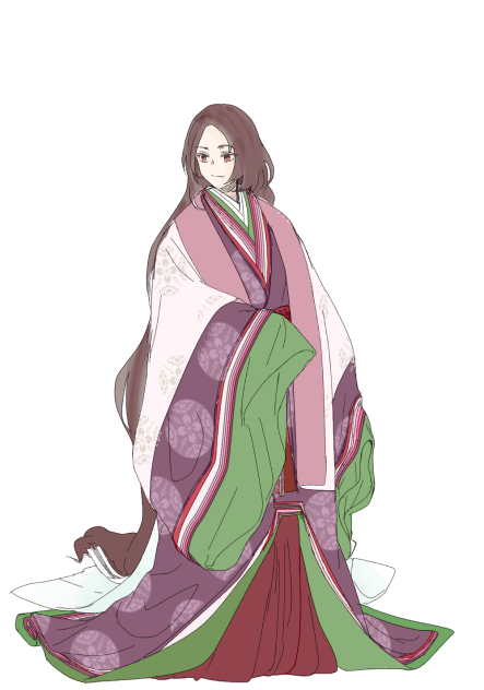 五衣唐衣裳(紅梅の匂)