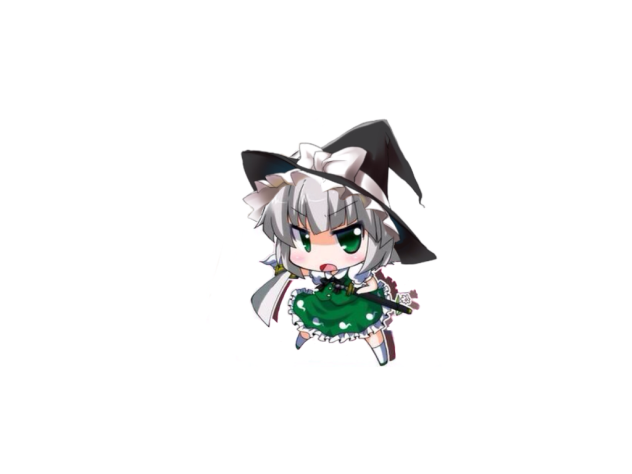 妖夢に魔理沙の帽子