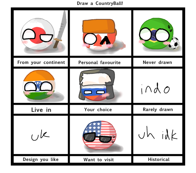 countryball collection WIP