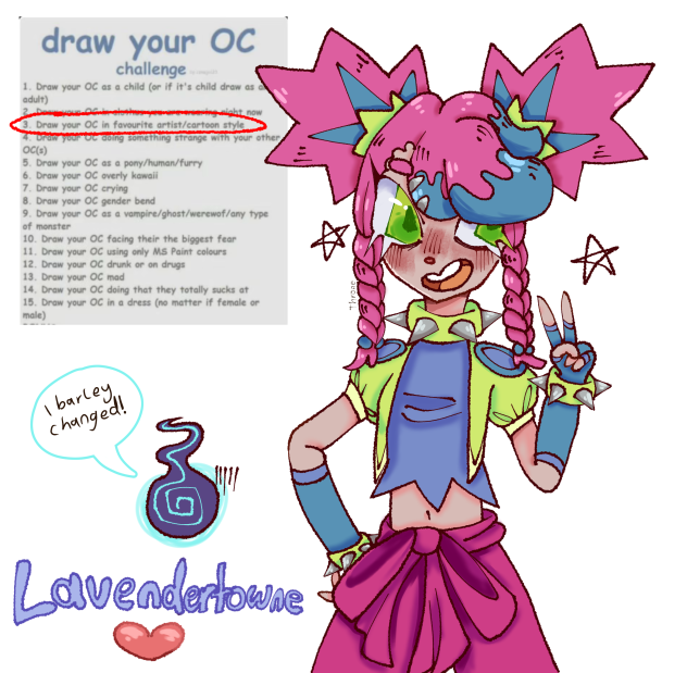 Kimiko in Lavendertowne’s art style!
