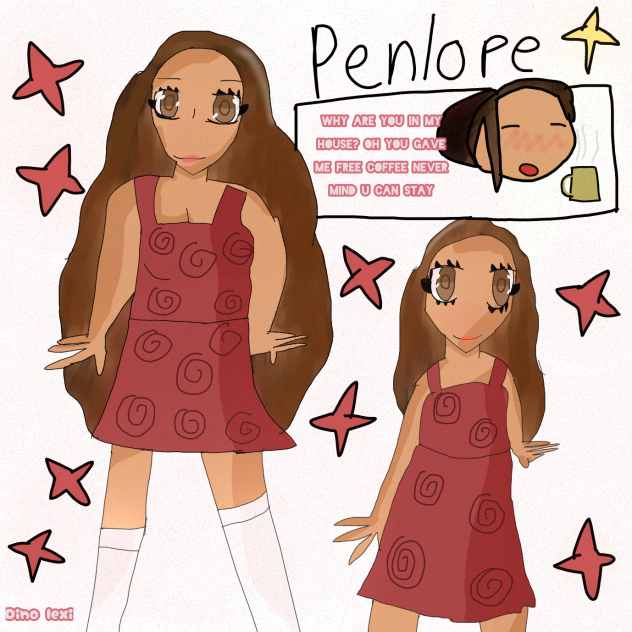 penelope oc I redrew my old oc but bette