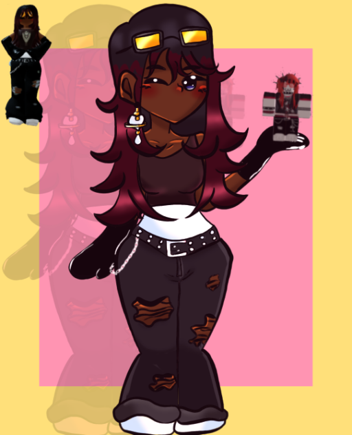 My Roblox avatar +my bestie