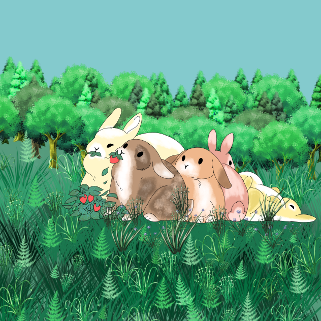 Bunnies num num