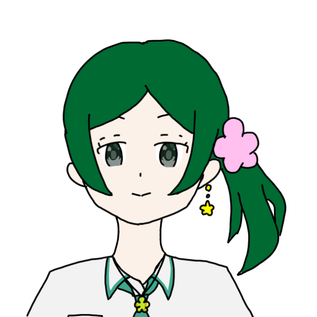 HANAさんがウインクするだけのアニメーション