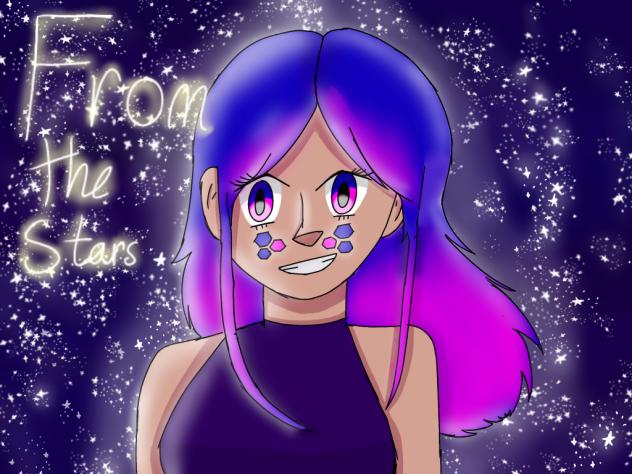 From the stars Comic book cover (edit)