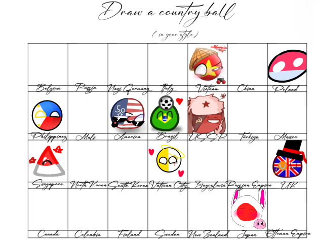 Draw a CountryBall collab!