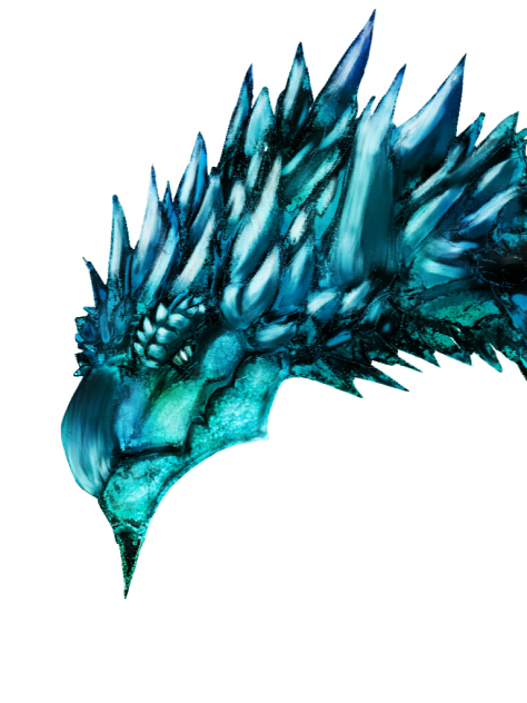 リオレウスみたいなドラゴン　青