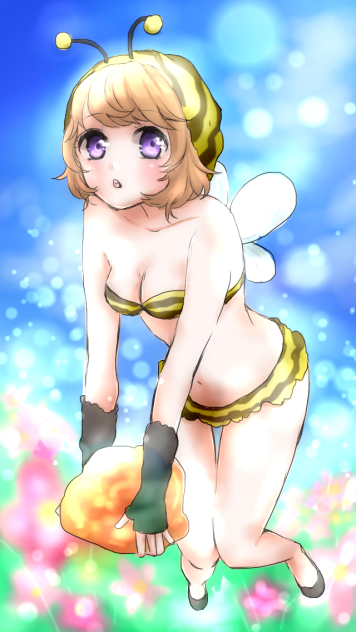 ミツバチの蜂蜜運び