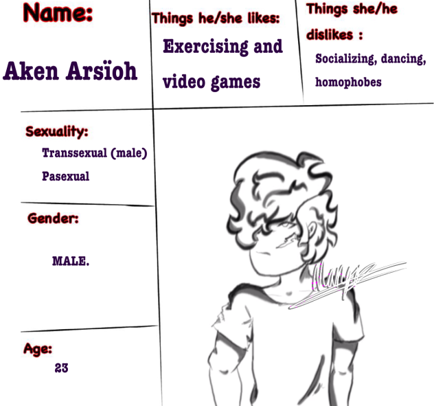 Character Sheet for Freak Club