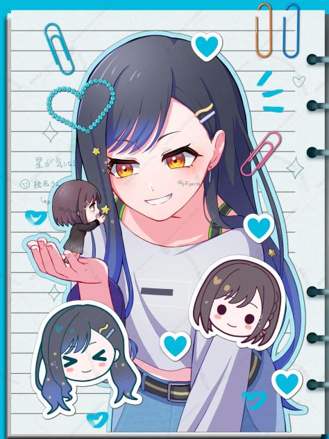 杏と小さくなった絵名