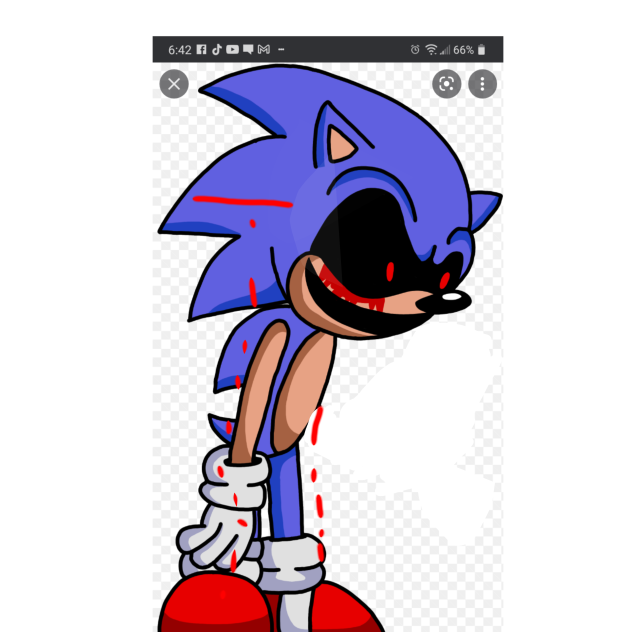 Sonic.exe without a arm
