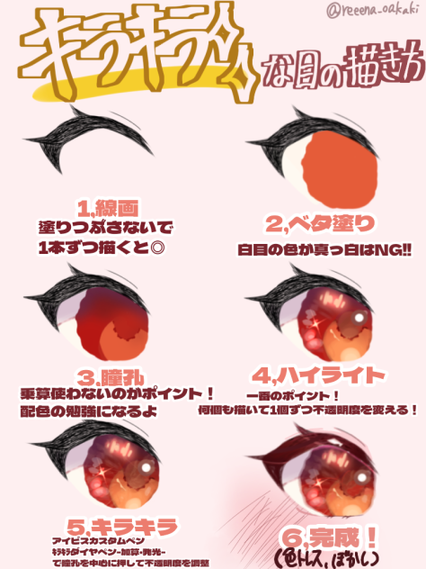 ｷﾗｷﾗな目の描き方✨