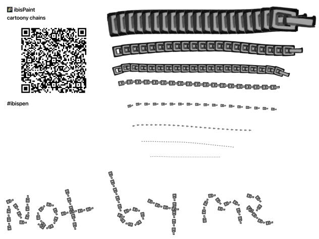 Cartoony chains brush