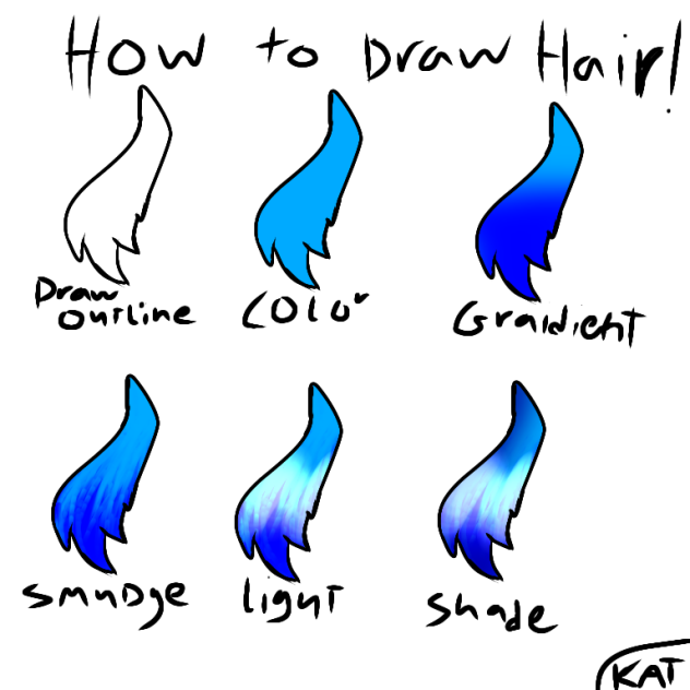 how to draw hair ibisPaint