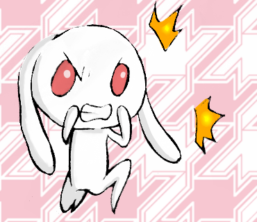 しゃがみガードうさぎ