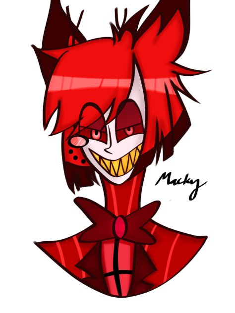 Alastor fanart from Hazbin Hotel