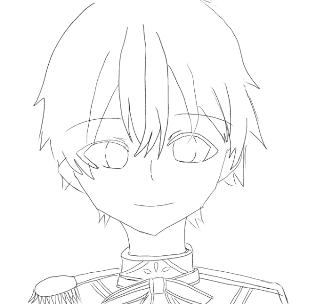 ないちゃん復活記念イラスト線画