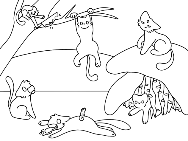 Funky warrior cat collab #2