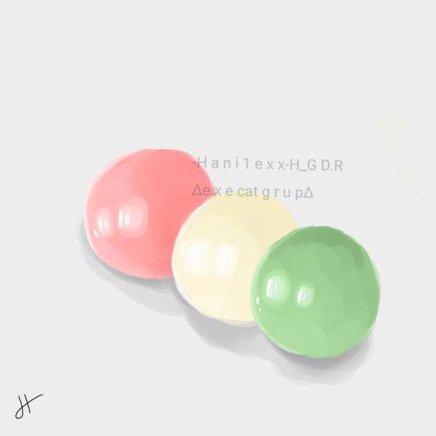 🍡🩷🤍💚
