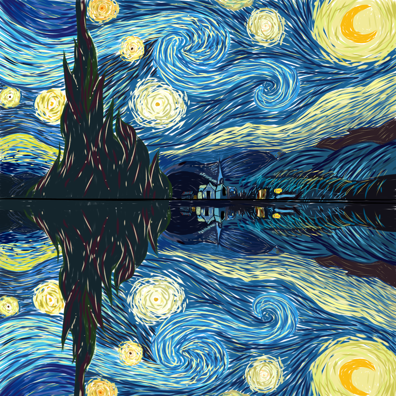 The Starry Night - ibisPaint