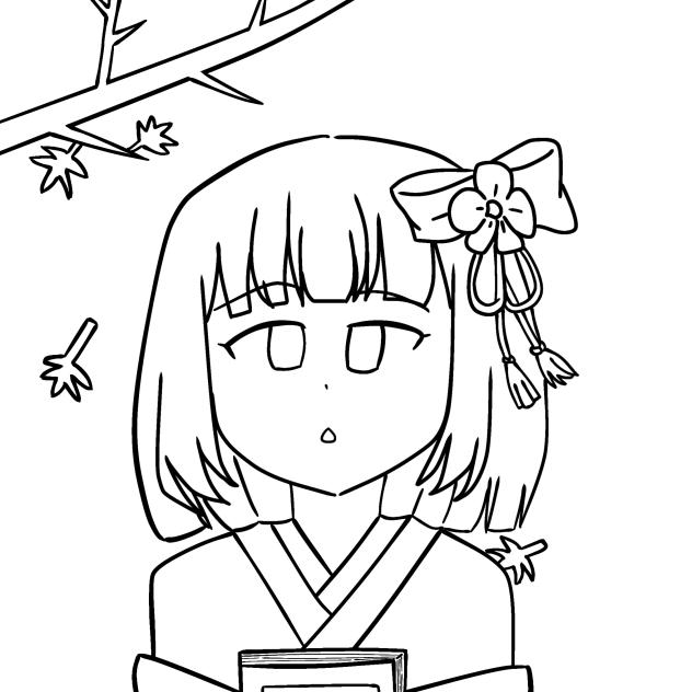 秋のおとずれ　線画