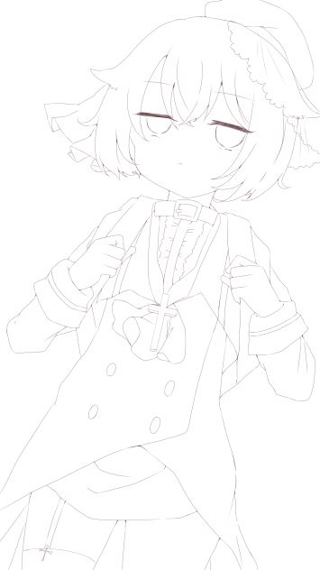 ヒツギ　塗り絵