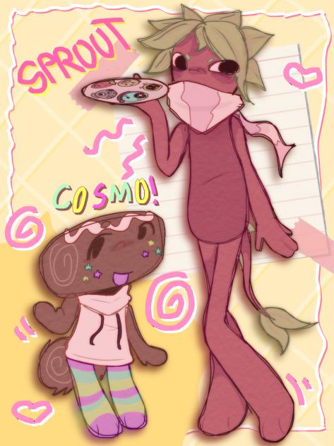 Sprout and cosmo 😛🔥