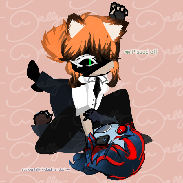 Vincent Accidentally kicked her pet duck