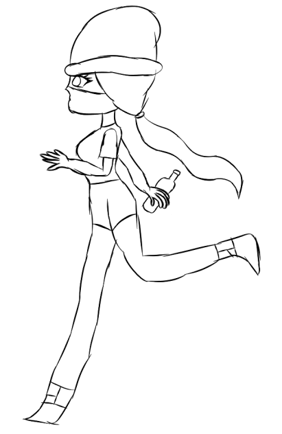 run-lineart