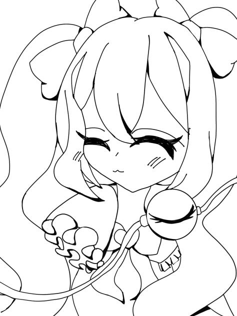 女の子向けプレゼント集結 こいしの量産型 線画 - ibisPaint 記念グッズ