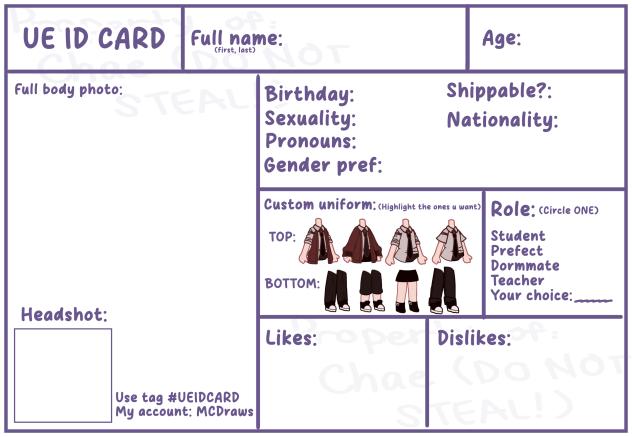 ID CARD FOR LE COMIK 💋💋