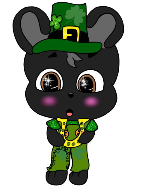 St Patrick’s Day Black Bear - Speedpaint