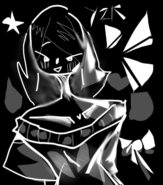 Made using erase tool ONLY