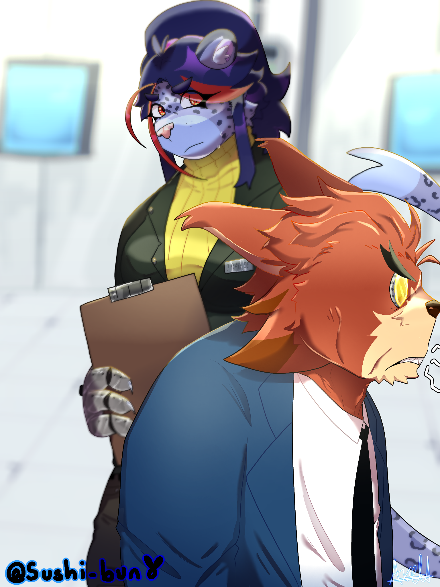 coworker burn out - ibisPaint