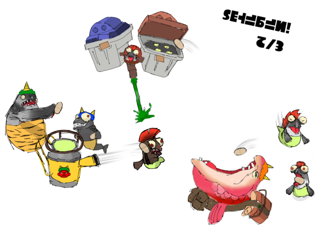 シャケたちの節分