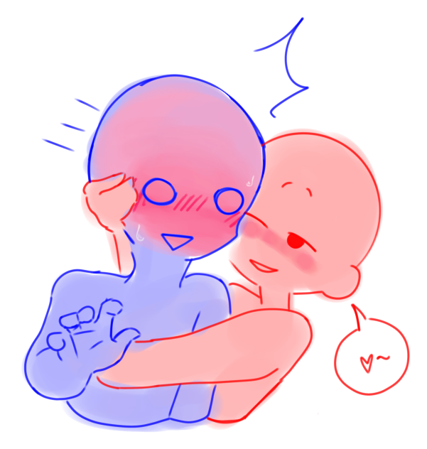 easily flustered x very flirty