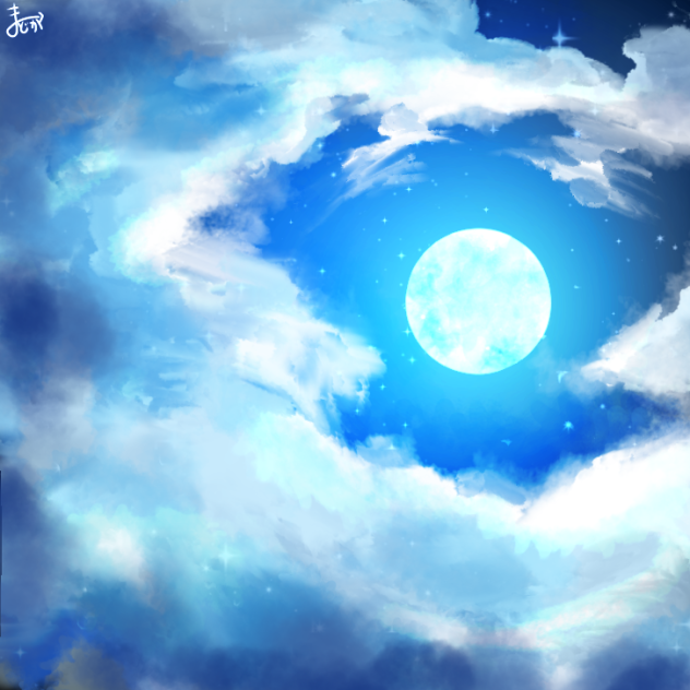 青い月