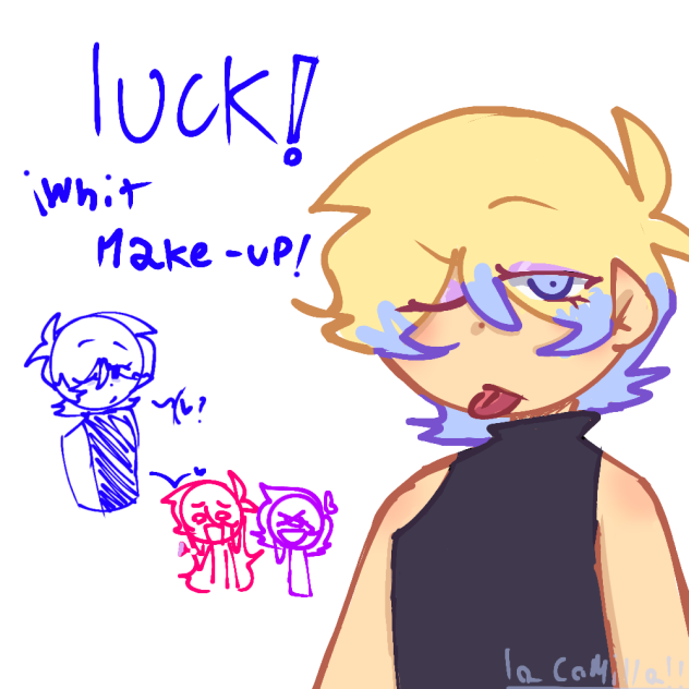 Luck whit make-up because yes .3