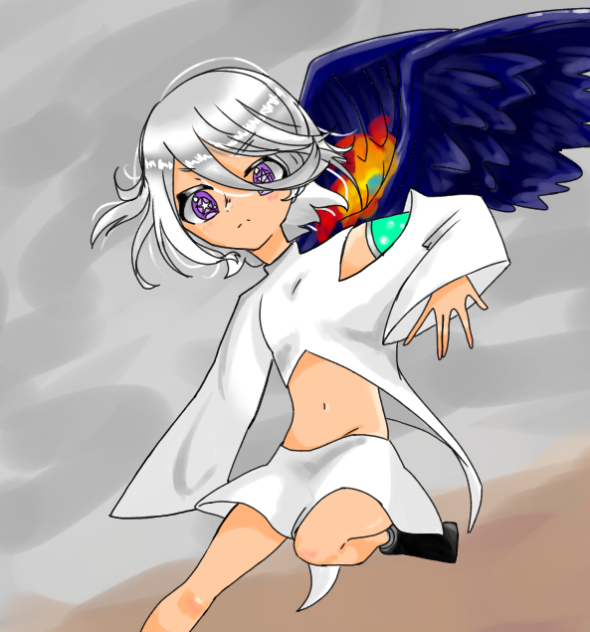 セラフィムのオリキャラを描いてみたかったんだ、、、