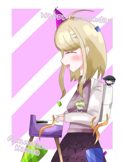 赤松さんおたおめ！（表情違い）