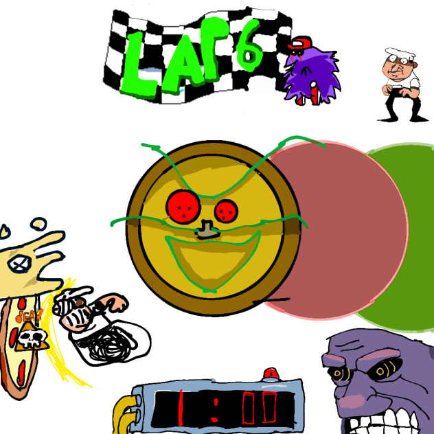 Pizza tower lap 6 be like