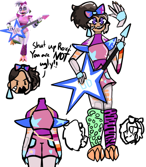 Me as Glamrock chica for a FNAF au!