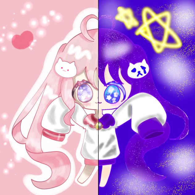 なひちゃとみかんちゃの合作