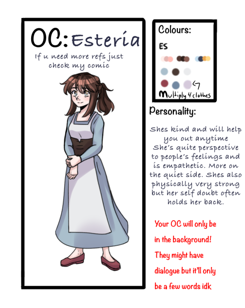 Esteria’s Character sheet